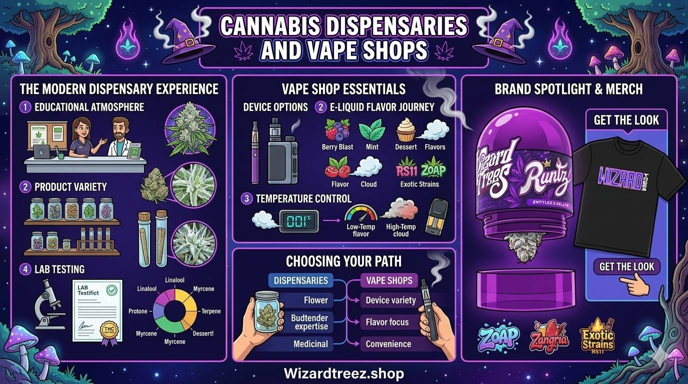 Cannabis Dispensaries and Vape Shops