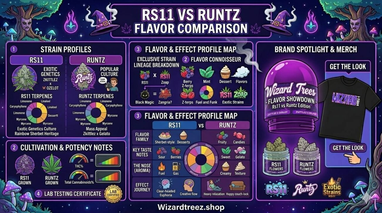 RS11 vs Runtz flavor comparison