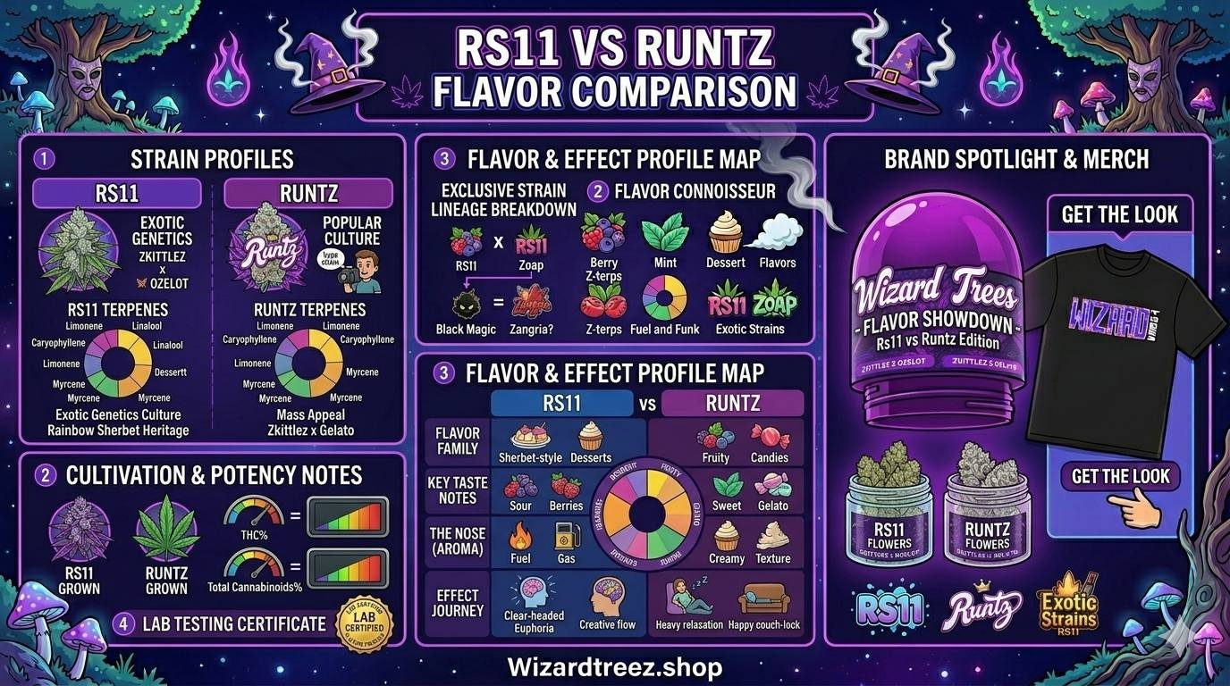 RS11 vs Runtz flavor comparison